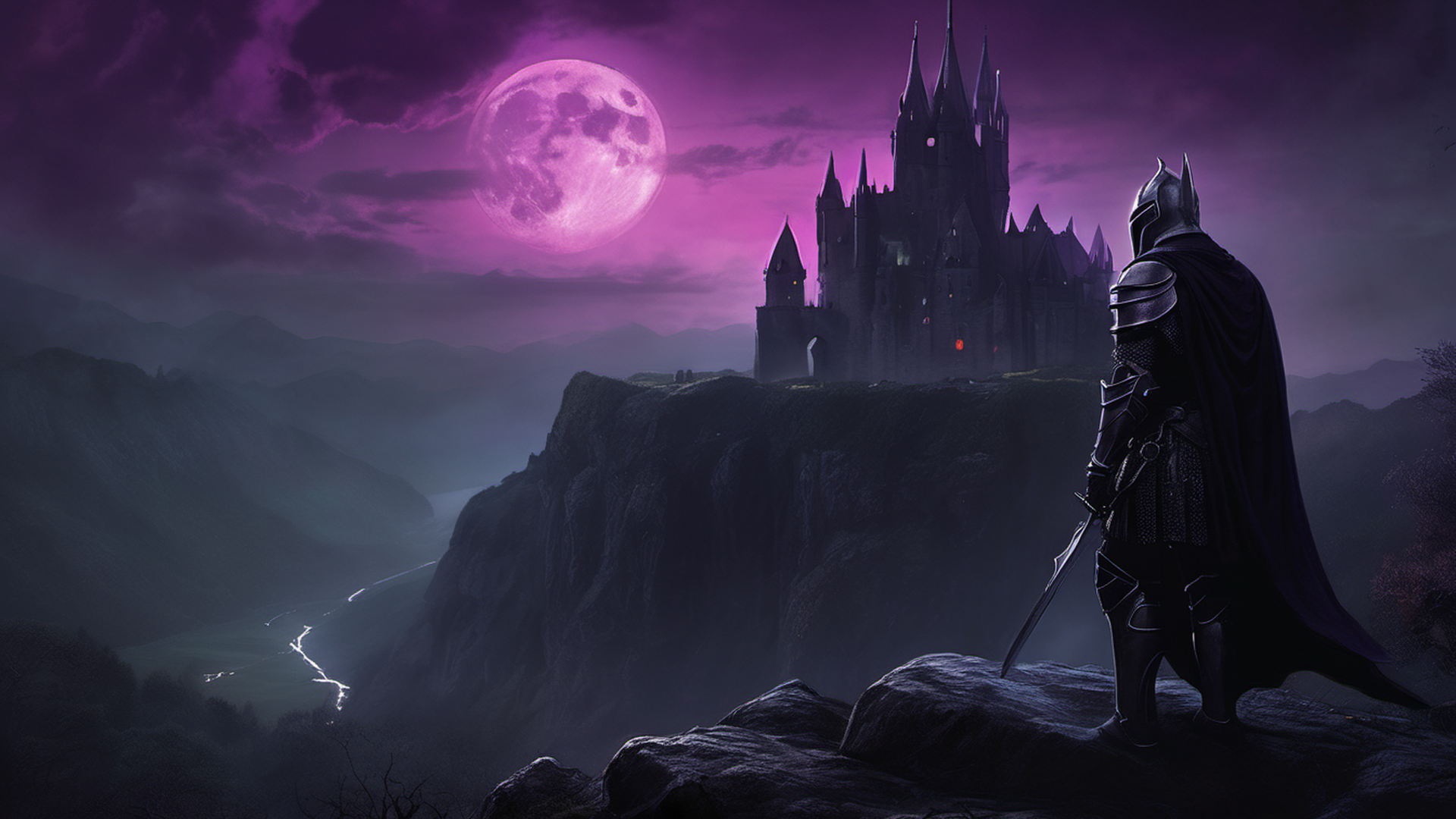 The moonlit castle