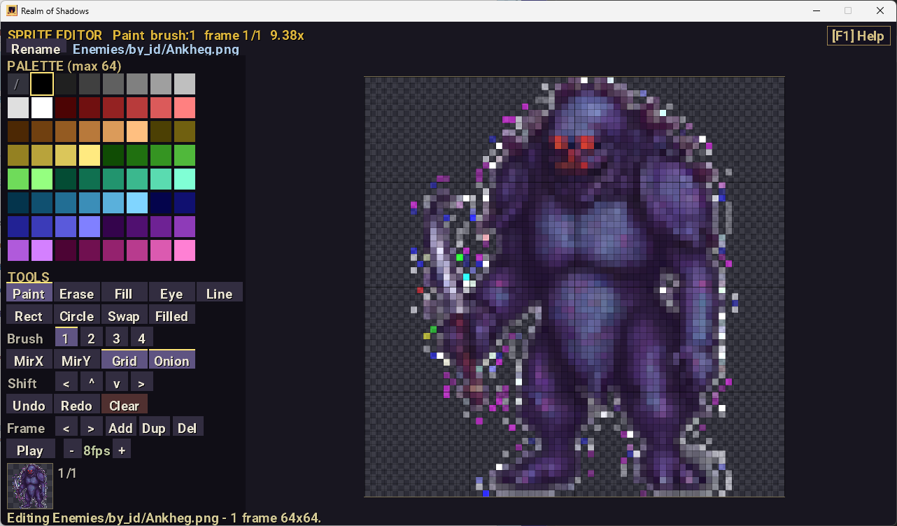 Sprite editor